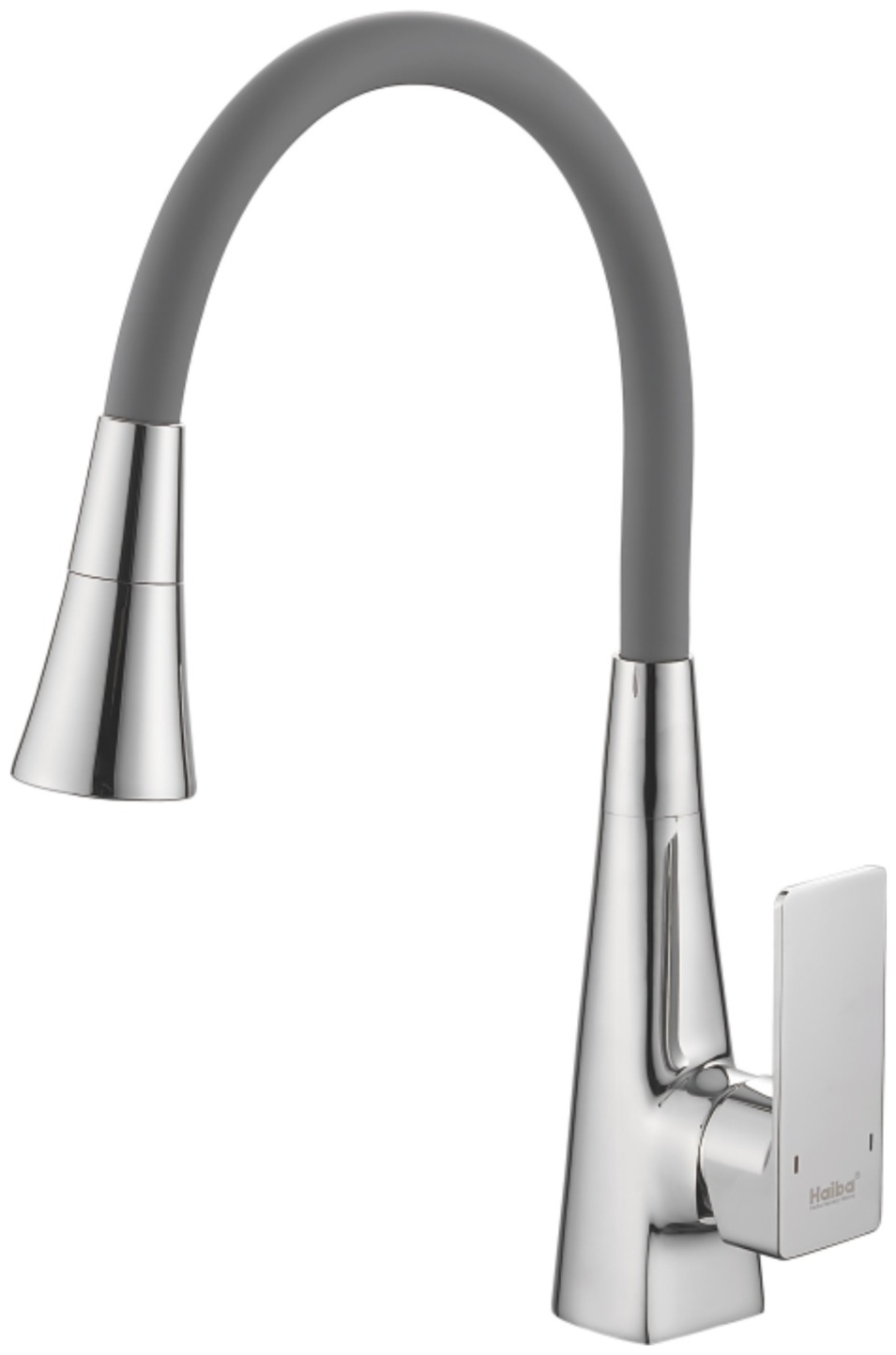 Смеситель для кухни HAIBA HB73823, гибкий излив, латунь, хром - артикул K0000180978