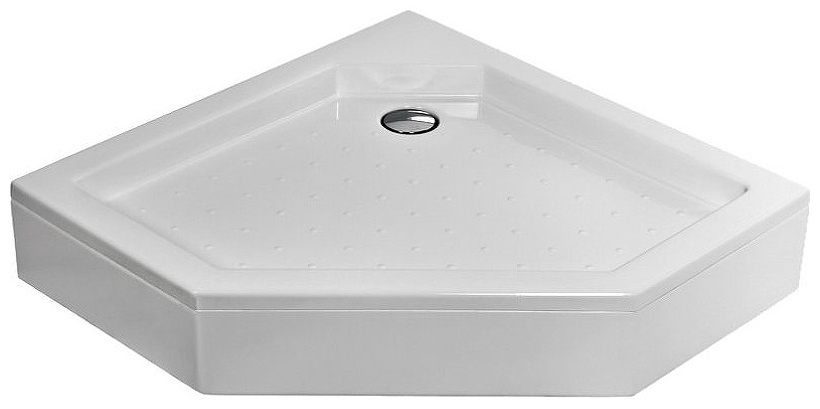 Душевой поддон 5-тиугольный, с сифоном, 900*900*150 мм, белый (P-90155-WH), ABS-пластик - артикул K0000227635
