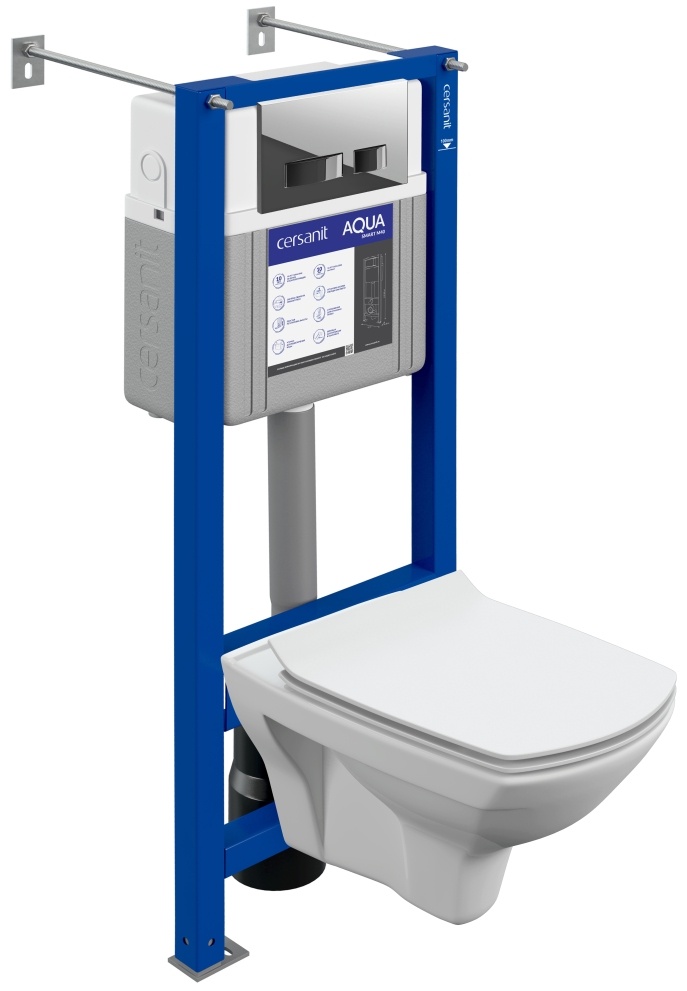 Инсталляция для унитаза CARINA XL (унитаз подв., инсталляция, сиденье дюропл.кнопка) - артикул K0000094895