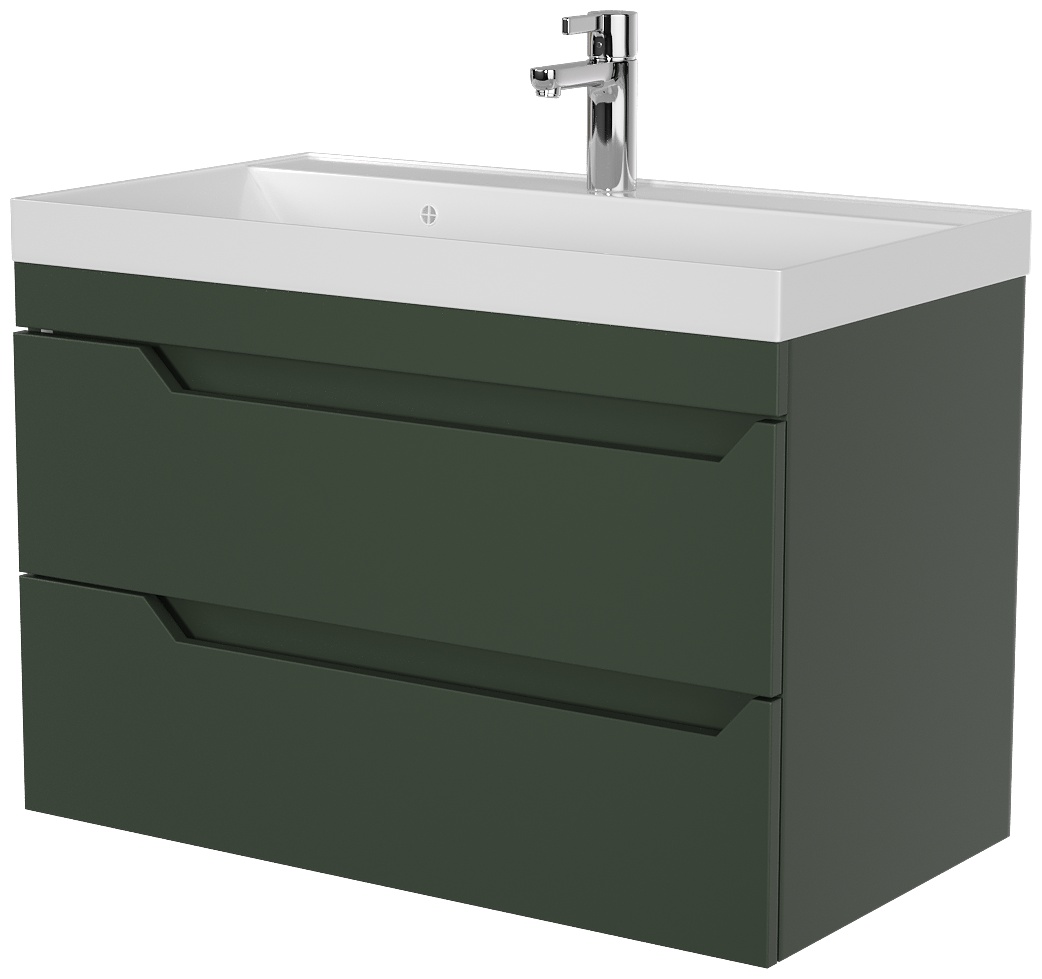 Комплект тумбы навес. Леон 800 форест 2 ящика с умыв. Слим - артикул K0000232112