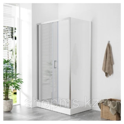 Душевая ширма E1027W (100*80*195) с поддоном 100*80 - артикул K0000082647