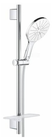 RainShower SmartAtive 150 душ гарнитур, круг руч душ, 3режима струи, душ штанга 600 мм, полочка 9,5л - артикул K0000045299