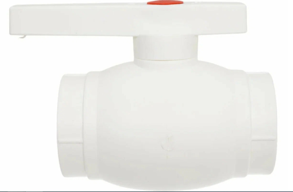 кран БПП d50 шаровый (белый) RVC - артикул R0003771