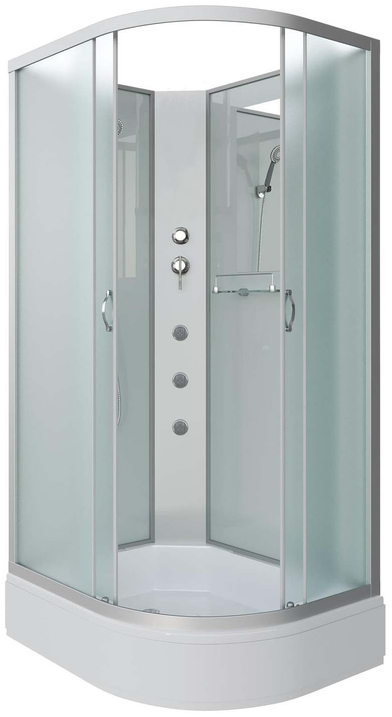 Душ.кабина Niagara NG-33394-14LBKG (1300х900х2150) средний поддон (26см) стекло МАТОВОЕ 4 места - артикул K0000106103