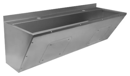 Раковина коллективная L=1,8 м с экраном правая - артикул K0000237494