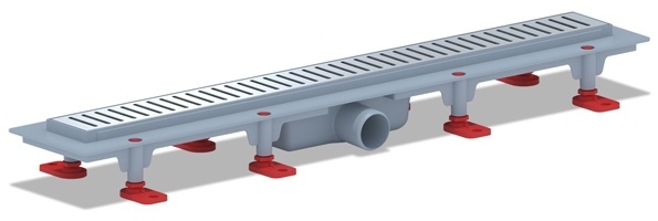 Трап TLQ1465G пласт.лин.сух.вып 40 реш.нерж.сталь.глянец.Бимс 650 - артикул K0000032597