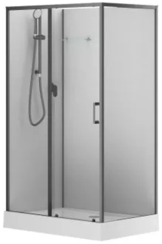 Passion EVO 120L Душ. кабина Прямоугольник, 1200х800 Лев.угол BLACK Набор (282012) - артикул K0000209163