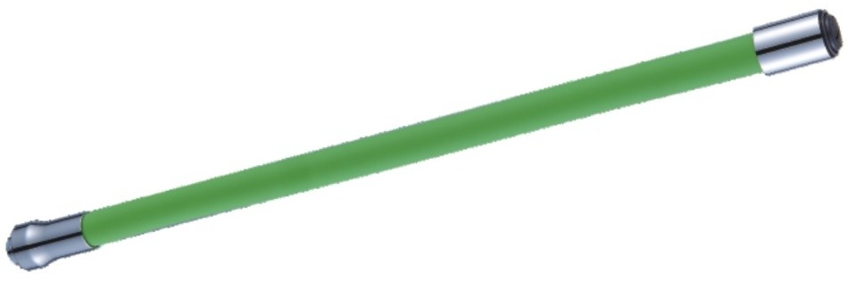 Гибкий излив POTATO P68-4L силиконовый, зелёный (10шт) - артикул K0000104215