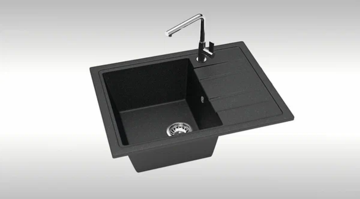 Мойка для кухни каменная MARRBAXX 150/Q4, черный, матовая - артикул K0000231673