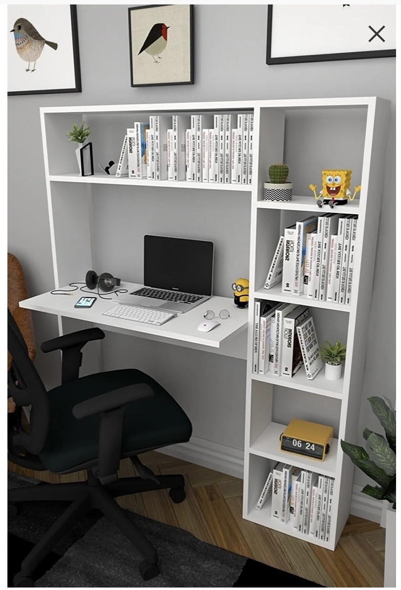 Письменный Компьютерный стол 114x40x140 Белый  - артикул K0000090677