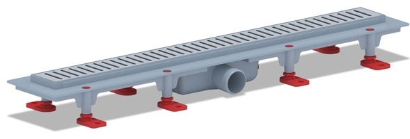 Трап TLQ1465M пласт.лин.сух.вып 40 реш.нерж.сталь.матовая.Бимс 650 - артикул K0000032598