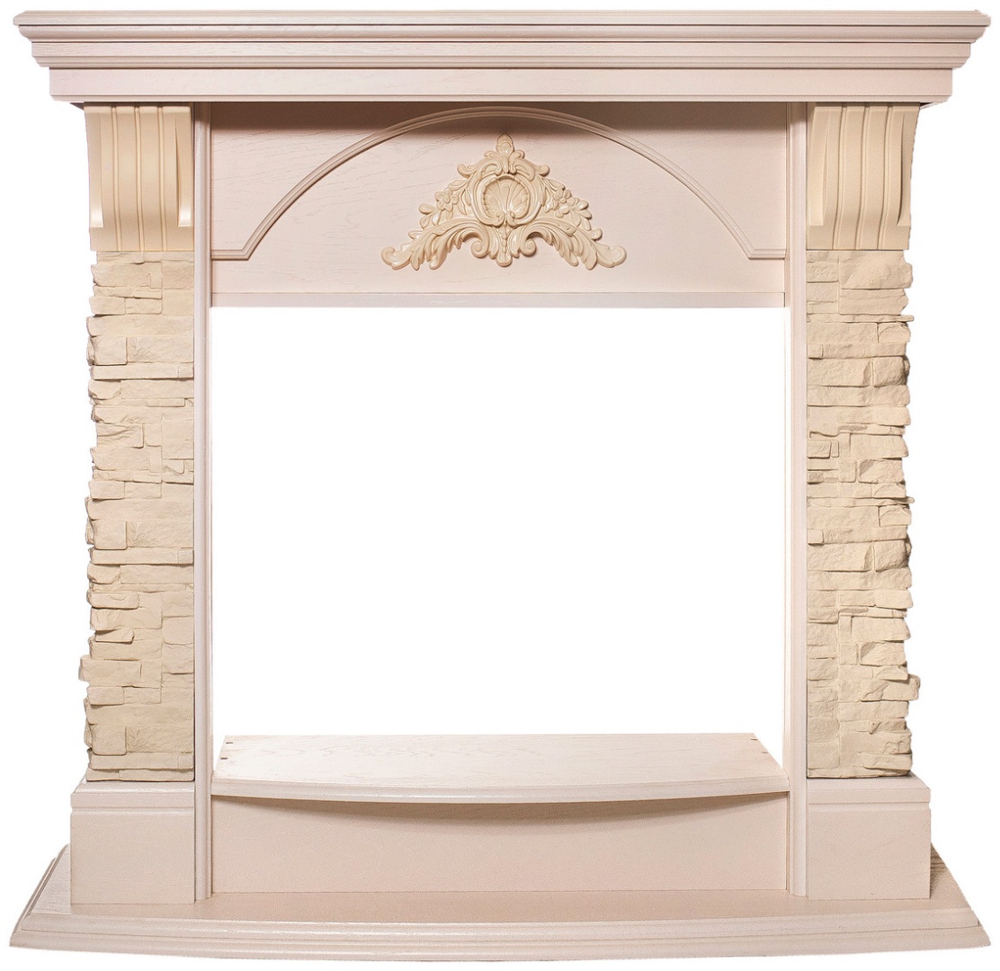 Портал для электрокамина ATHENA FS25/25'5 WT-F612 (985х1080х400, МДФ, айвори) - артикул K0000101829