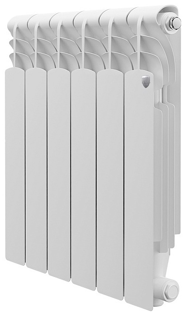 Радиатор алюм. Royal Thermo Revolution 500-6 секц.+набор д/ал.рад1/2"+вентиль терм.прям.1/2" - артикул K0000086327