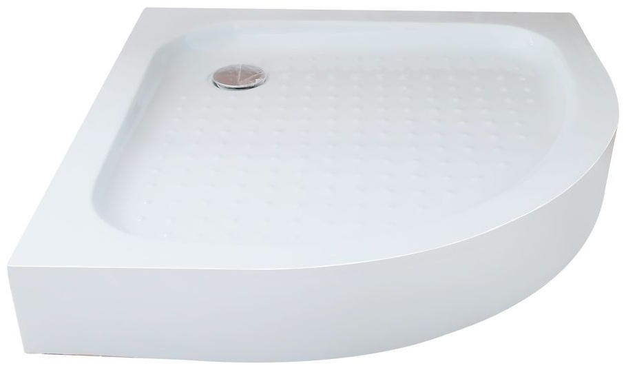 Душевой поддон полукруглый, с сифоном, 900*900*125 мм, белый (P-90125CS-WH), ABS-пластик - артикул K0000227630