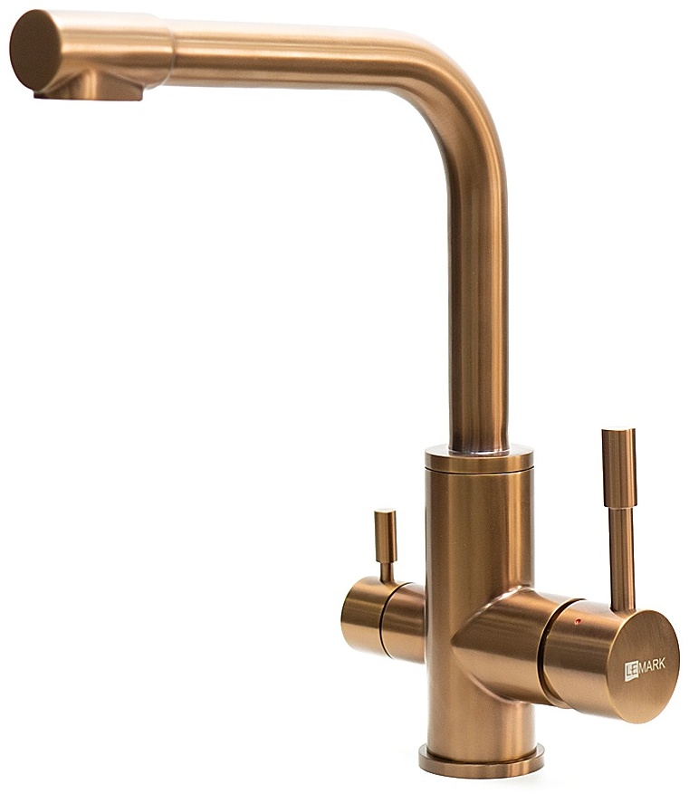 LM5061RGN Смеситель EXPERT для кухни c подключением к фильтру с питьевой водой, розовое золото - артикул K0000082030