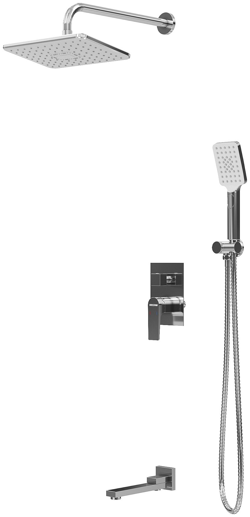 Душевая система скрытого монтажа Grossman Classic 501.K35.04.100 хром глянцевый,1 место - артикул K0000227231