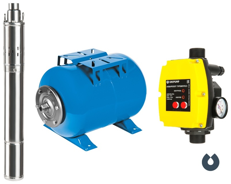 Станция авт. водоснабжения UNIPUMP АКВАРОБОТ ECO VINT 3-50 - артикул K0000184147