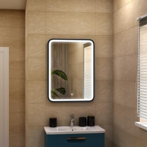 Зеркало "Enjoy Black Led" 600х800 - артикул K0000041637