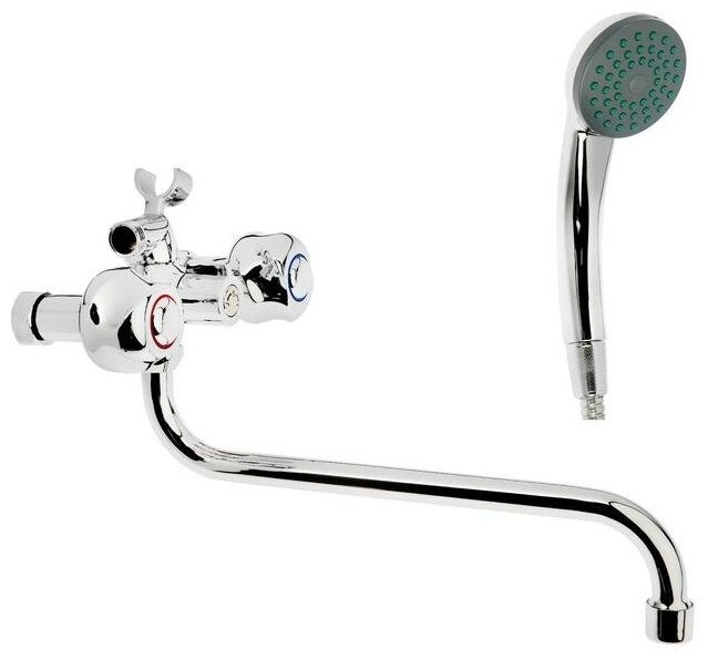 Cмеситель 87177A для ванны и душа,с двумя рукоятками, силумин - артикул K0000203598