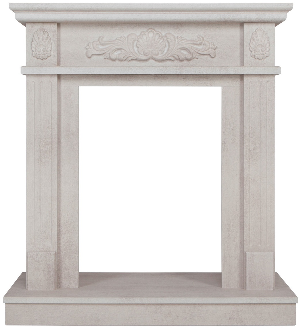 Портал для электрокамина ADELAIDA STD/EUG WT-F715 (910х820х400, МДФ, белый камень) - артикул K0000101820