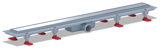 Трап TLQ1185M пласт.лин.сух.вып 40 реш.нерж.сталь.матовая.Штиль 850 - артикул K0000032594