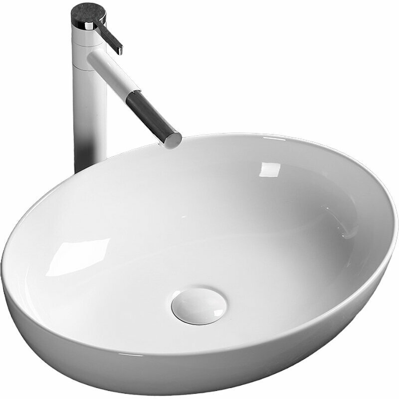 CR0019 Раковина накладная, белая, овальная 515*395*135 Cerutti SPA - артикул K0000095907