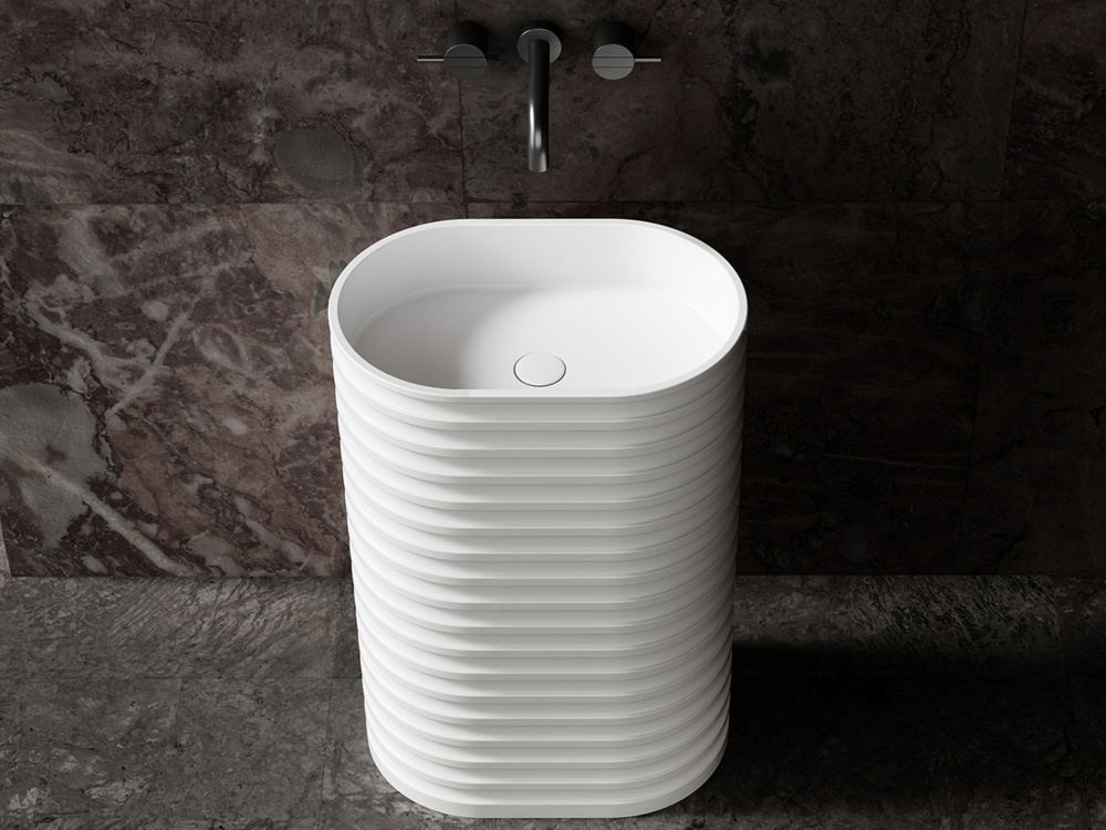 Раковина отдельностоящая ABBER Stein AS2550 белая матовая - артикул K0000114653