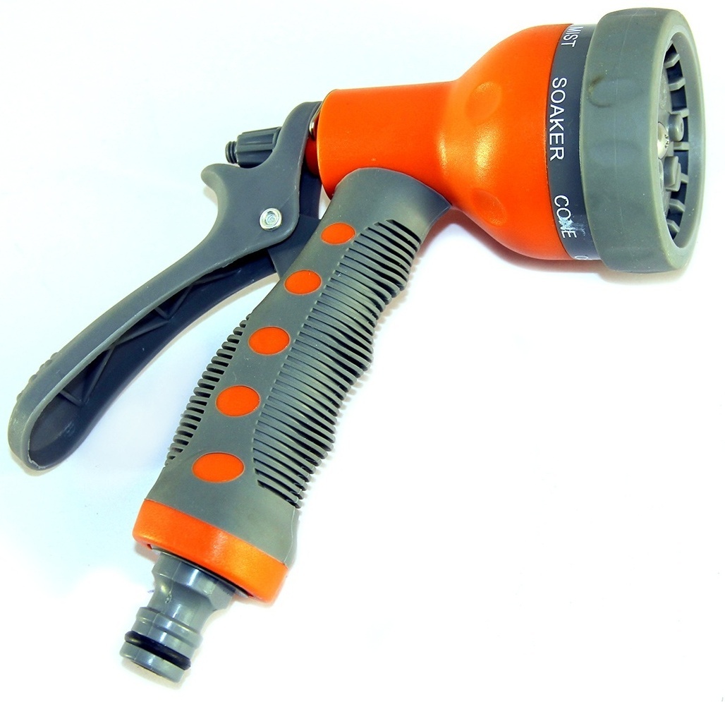 Насадка пистолет-распылитель 7-струйный для шланга 1/2" и 3/4" YY203 - артикул K0000222152