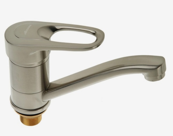 Смеситель для кухни средний нос с гайкой. Латунь 40 Accoona A4230A - артикул K0000203896