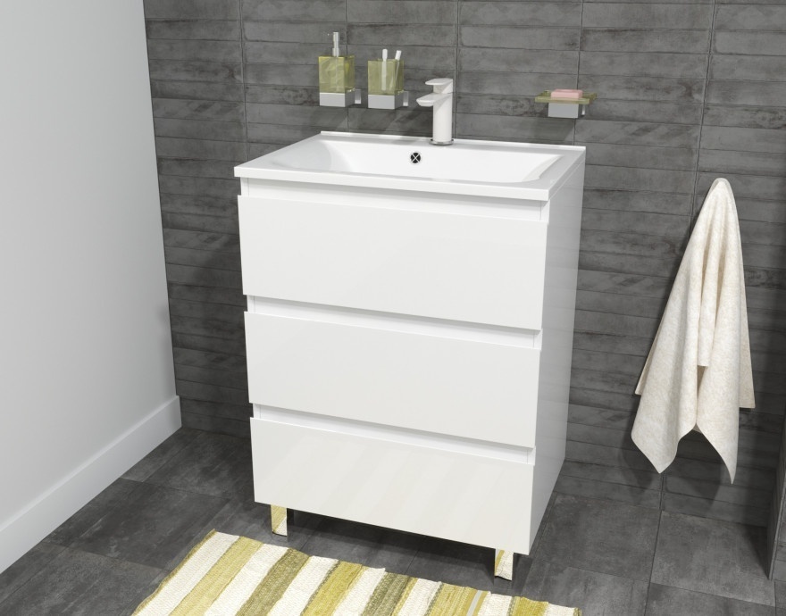 Комплект мебели Bali New 900х450 напольный 3 ящика (ШхГхВ) 898х446х860 - артикул K0000092811