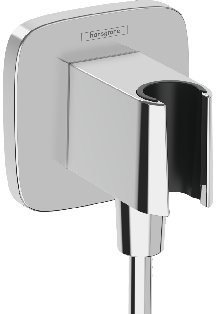 Подключение для душевого шланга с держателем для душа, хром Hansgrohe Fixfit Porter Q 26887000 - артикул K0000263063