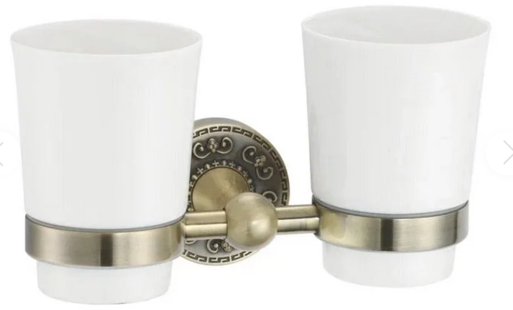2-стаканов/керамика с держателем бронза RG1022Q KABINKA.KZ - артикул K0000234375