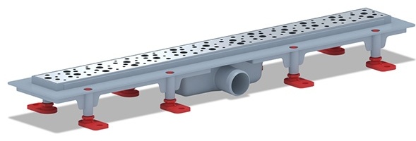 Трап TL1365G пластик.лин.вып 40 реш.нерж.сталь.глянец.Бриз 650 - артикул K0000032587