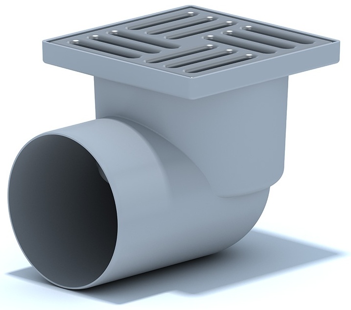 трап горизонт.вып.не регул100  с решеткой нерж. 15х15 (ТА1112) - артикул K0000000518