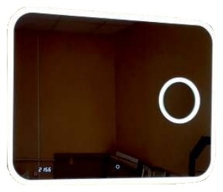 Зеркало Континент "Bliss Led" 1000х700 с увеличительным зеркалом, часами - артикул K0000067440