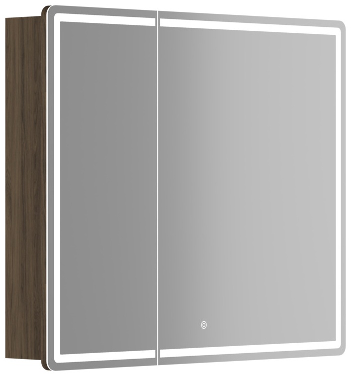 MI90ECH Зеркальный шкаф Mirror 890x150х740 мм, с LED подсветкой, цвет дуб чарльстон - артикул K0000220305