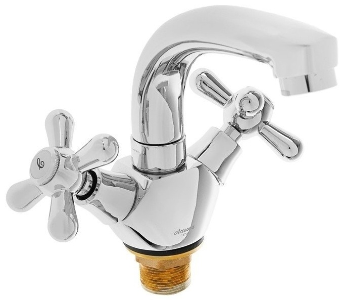 Cмеситель A9672 для раковины,с двумя рукоятками.Хром. - артикул K0000203641