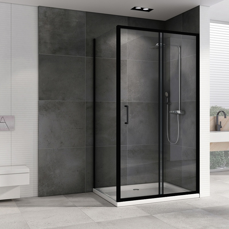 Душевой уголок ABBER Schwarzer Diamant AG30100B5-S70B5 100*70*190 чёрный (5мм) - артикул K0000084856