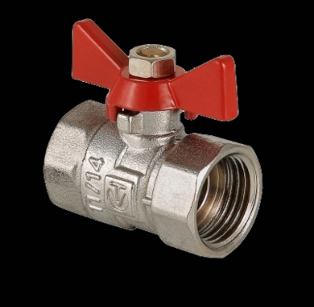 кран шаровый COMPACT, рукоятка бабочка 1/2" вн.-вн. VT.092.N.04 - артикул K0000058791