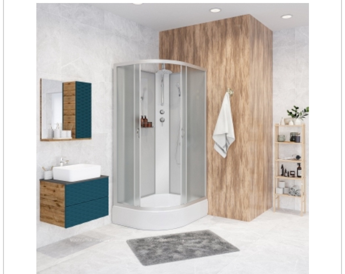 Душ.кабина Niagara NG-33394-14RBKT (1300х900х2150) средний поддон (26см) стекло МАТОВОЕ 4 места - артикул K0000106112