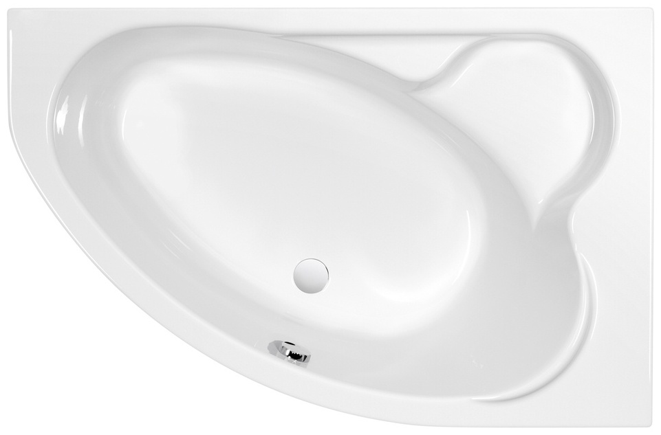 (P-WA-KALIOPE*153-RNL) Ванна асимметр.: KALIOPE 153x100, правая,белый, Сорт1 + экран + опора. - артикул K0000048307