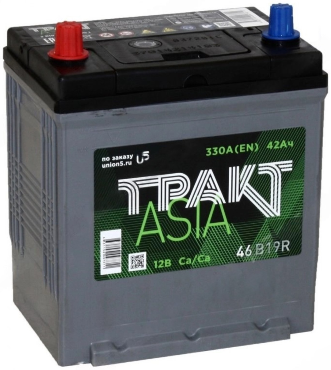 Аккумулятор 042 VL Тракт Аsia B19R   прямая полярность +/- - артикул K0000199803