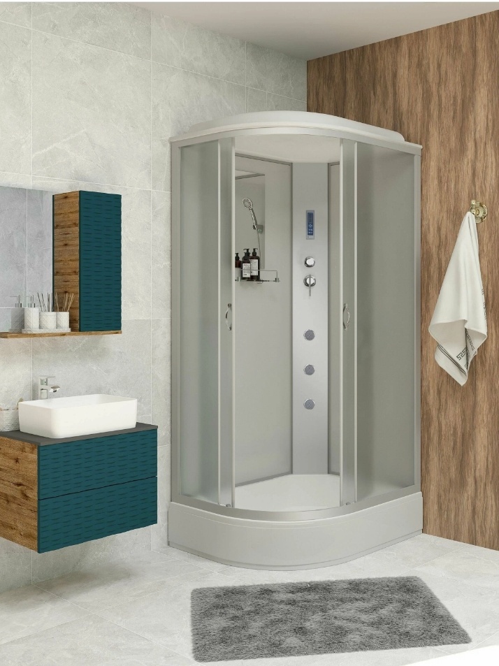 Душ.кабина Niagara NG-33184-14RF (1100х800х2150) средний поддон (26см) стекло МАТОВОЕ 4 места - артикул K0000106062