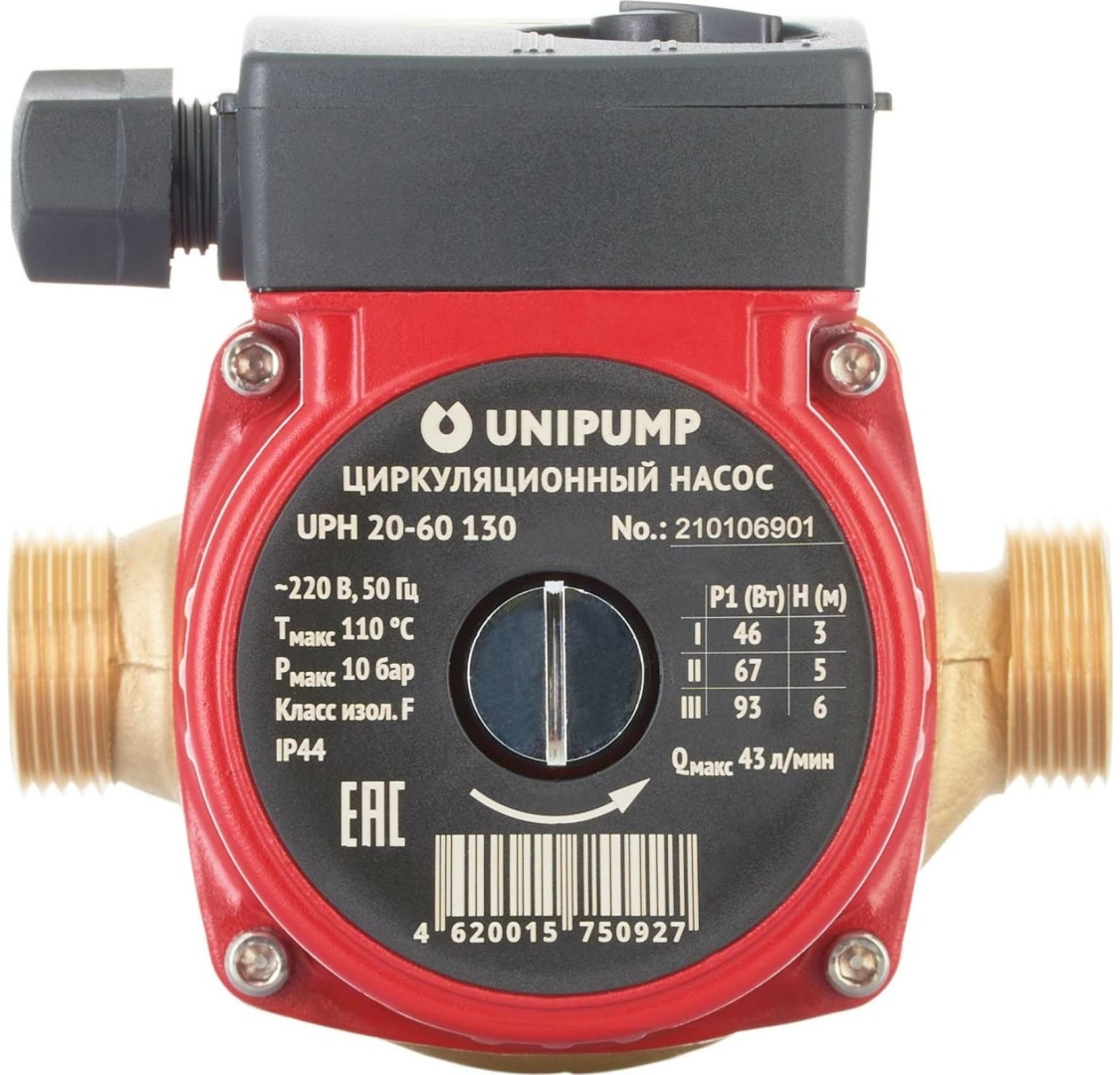 Циркуляционный насос ГВС UNIPUMP UPH 20-60 130 - артикул K0000184192