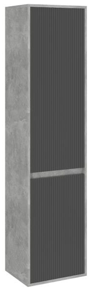 AVK2. Пенал напольный, 2 Двери, 400, коллекция (Эвелин, Ателье Светлое, Графит древесный) - артикул K0000170433