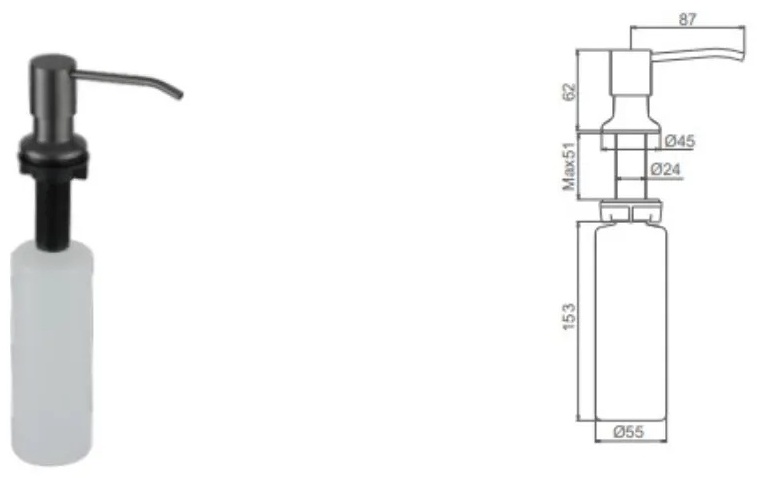 Дозатор врезной FRAP F408-9 - артикул K0000082591