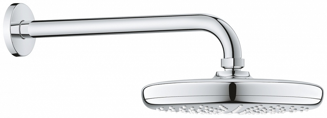 Верхний душ GROHE Tempesta 210 с душевым кронштейном 286 мм 26412000 - артикул K0000043419