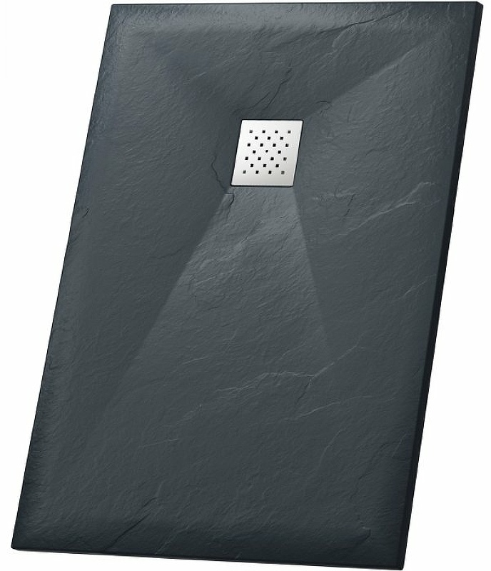 Поддон Grossman из искусственного камня прямоугольник графит GR-S290100Q (90*100*2,5) Strong (без экрана и сифона) - артикул K0000106828