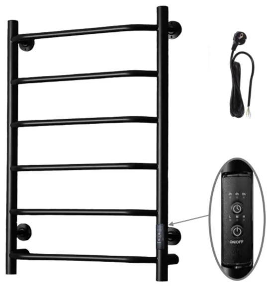 Полотенцесушитель Пэк сп 6 80х40 черный ВГП - артикул K0000237582