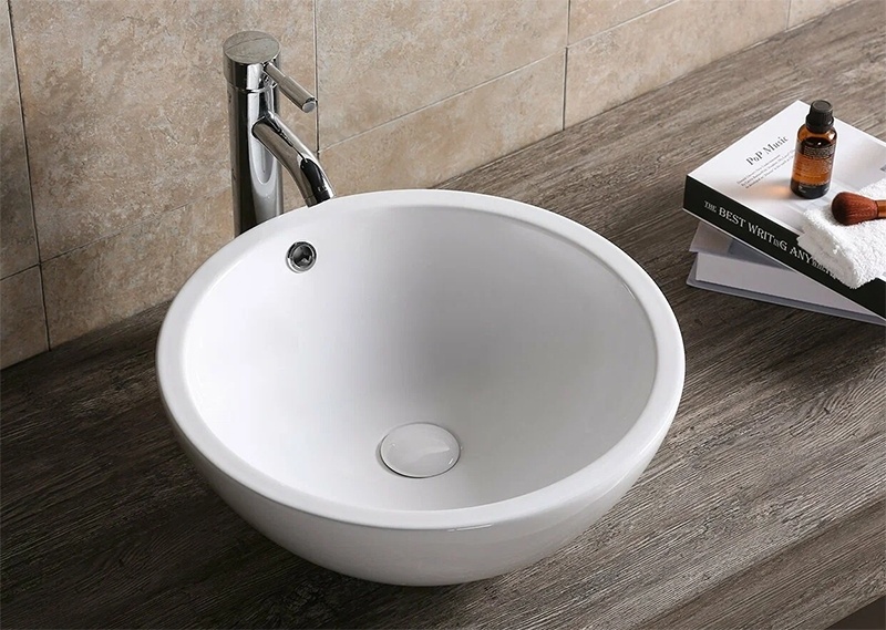CR1001 Раковина накладная, белая, круглая, с переливом 450*450*170 Cerutti SPA - артикул K0000095940